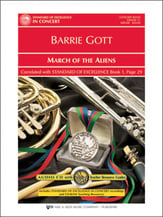 March of the Aliens Concert Band sheet music cover